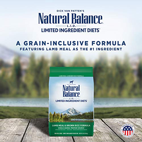 Natural Balance Limited Ingredient Adult Dry Dog Food with Healthy Grains, Salmon & Brown Rice Recipe, 12 Pound (Pack of 1)