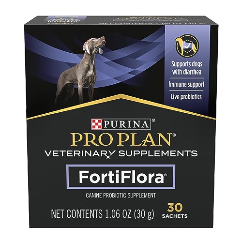 Purina Pro Plan Veterinary Supplements FortiFlora Chewable Dog Probiotic Supplement Tablets - 45 ct. Canister