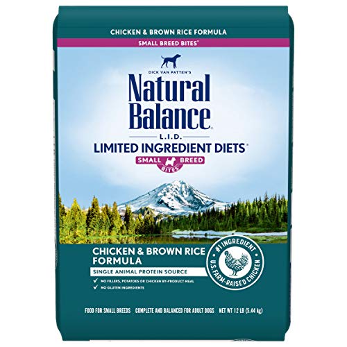 Natural Balance Limited Ingredient Small-Breed Adult Dry Dog Food with Healthy Grains, Beef & Brown Rice, 4 Pound (Pack of 1)