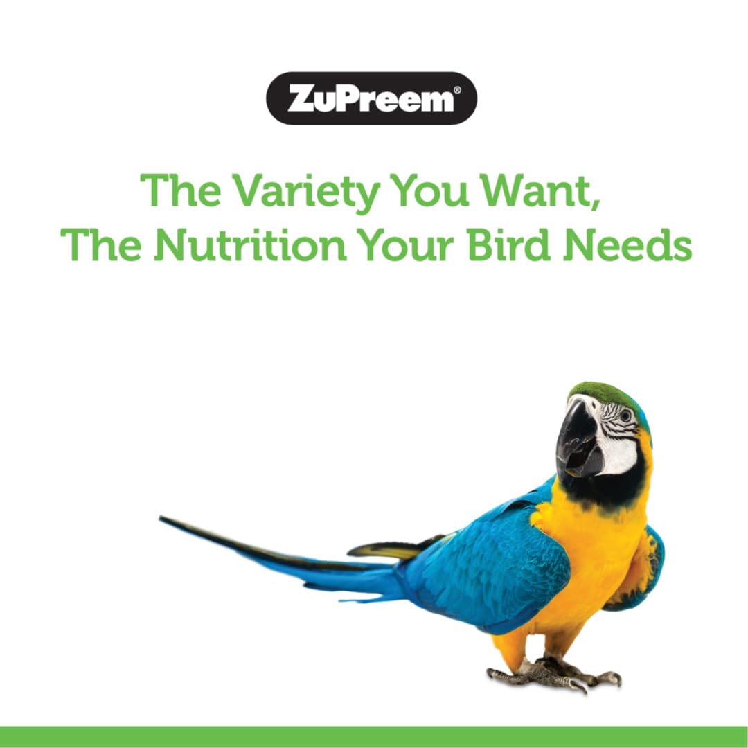 ZuPreem Smart Selects Bird Food for Medium Birds, 2.5 lb (Pack of 2) - Everyday Feeding, Cockatiels, Quakers, Lovebirds, Small Conures