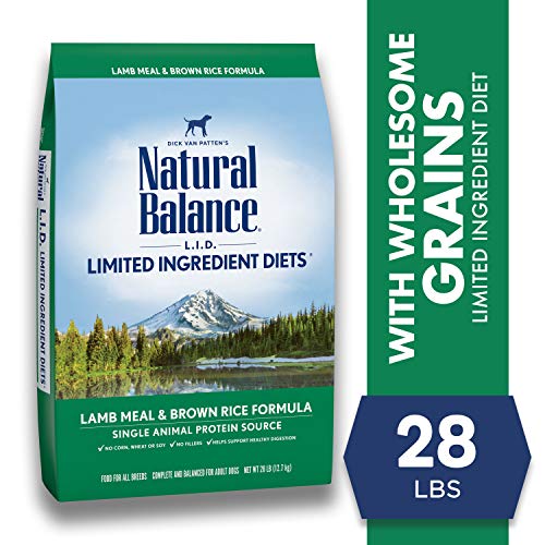 Natural Balance Limited Ingredient Adult Dry Dog Food with Healthy Grains, Salmon & Brown Rice Recipe, 12 Pound (Pack of 1)