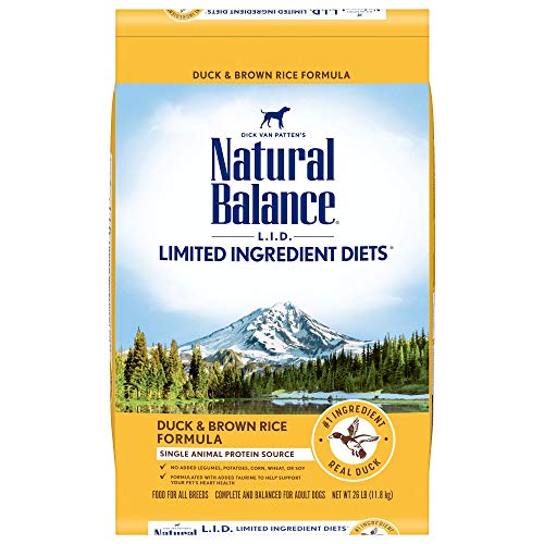 Natural Balance Limited Ingredient Adult Dry Dog Food with Healthy Grains, Salmon & Brown Rice Recipe, 12 Pound (Pack of 1)