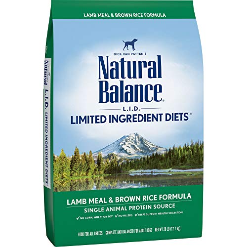 Natural Balance Limited Ingredient Adult Dry Dog Food with Healthy Grains, Salmon & Brown Rice Recipe, 12 Pound (Pack of 1)