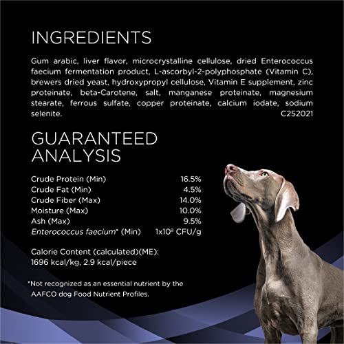 Purina Pro Plan Veterinary Supplements FortiFlora Chewable Dog Probiotic Supplement Tablets - 45 ct. Canister