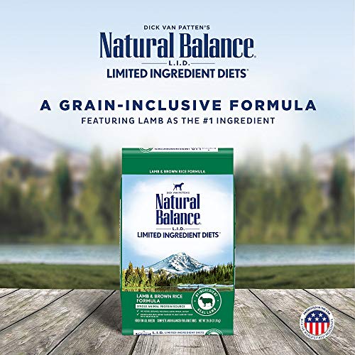 Natural Balance Limited Ingredient Adult Dry Dog Food with Healthy Grains, Salmon & Brown Rice Recipe, 12 Pound (Pack of 1)