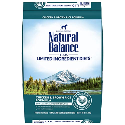 Natural Balance Limited Ingredient Adult Dry Dog Food with Healthy Grains, Salmon & Brown Rice Recipe, 12 Pound (Pack of 1)