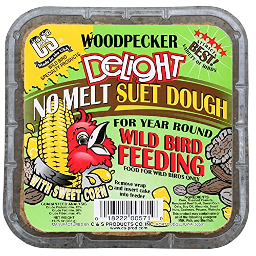 C&S High Energy Delight No Melt Suet Dough 11 Ounces,(Pack of 12)