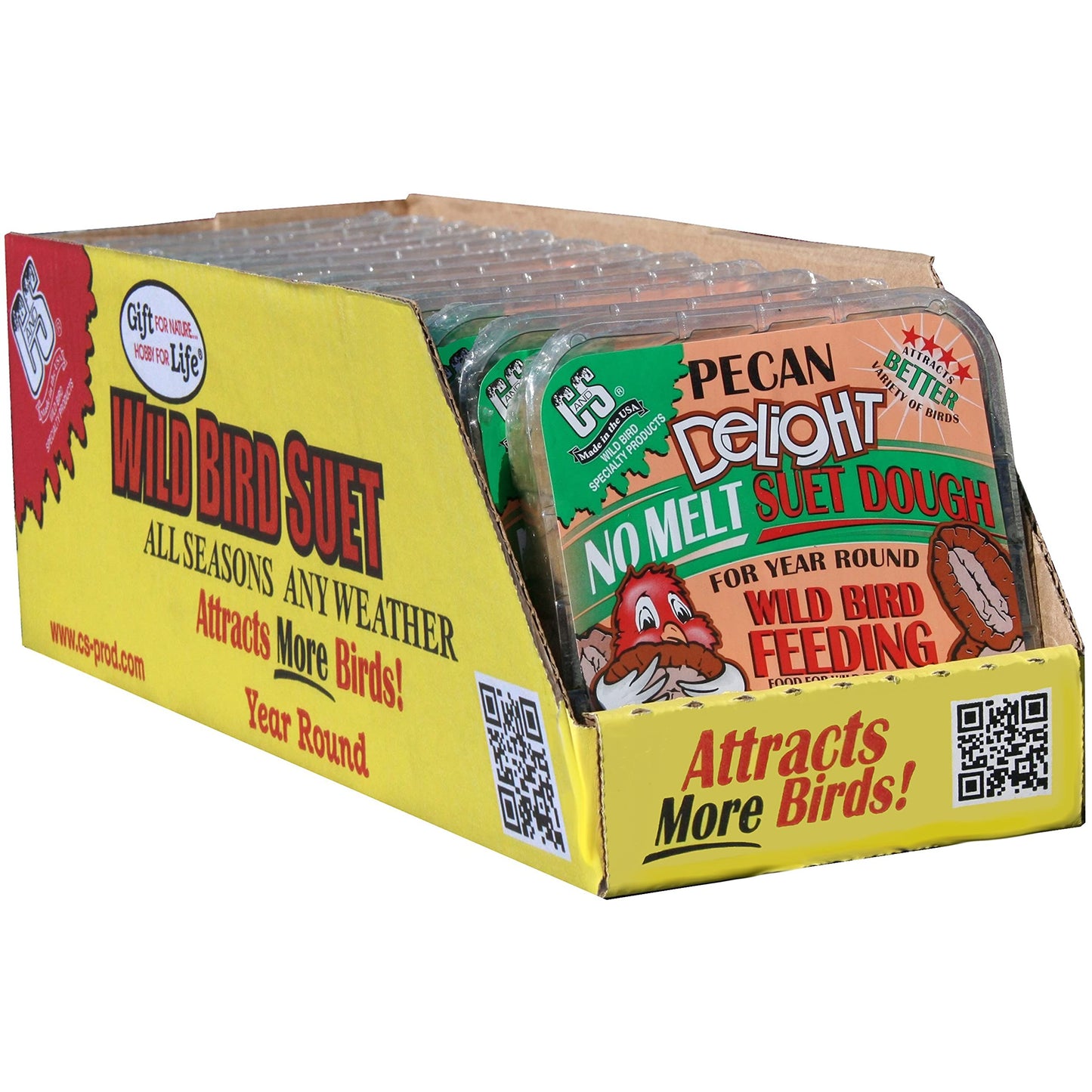 C&S High Energy Delight No Melt Suet Dough 11 Ounces,(Pack of 12)