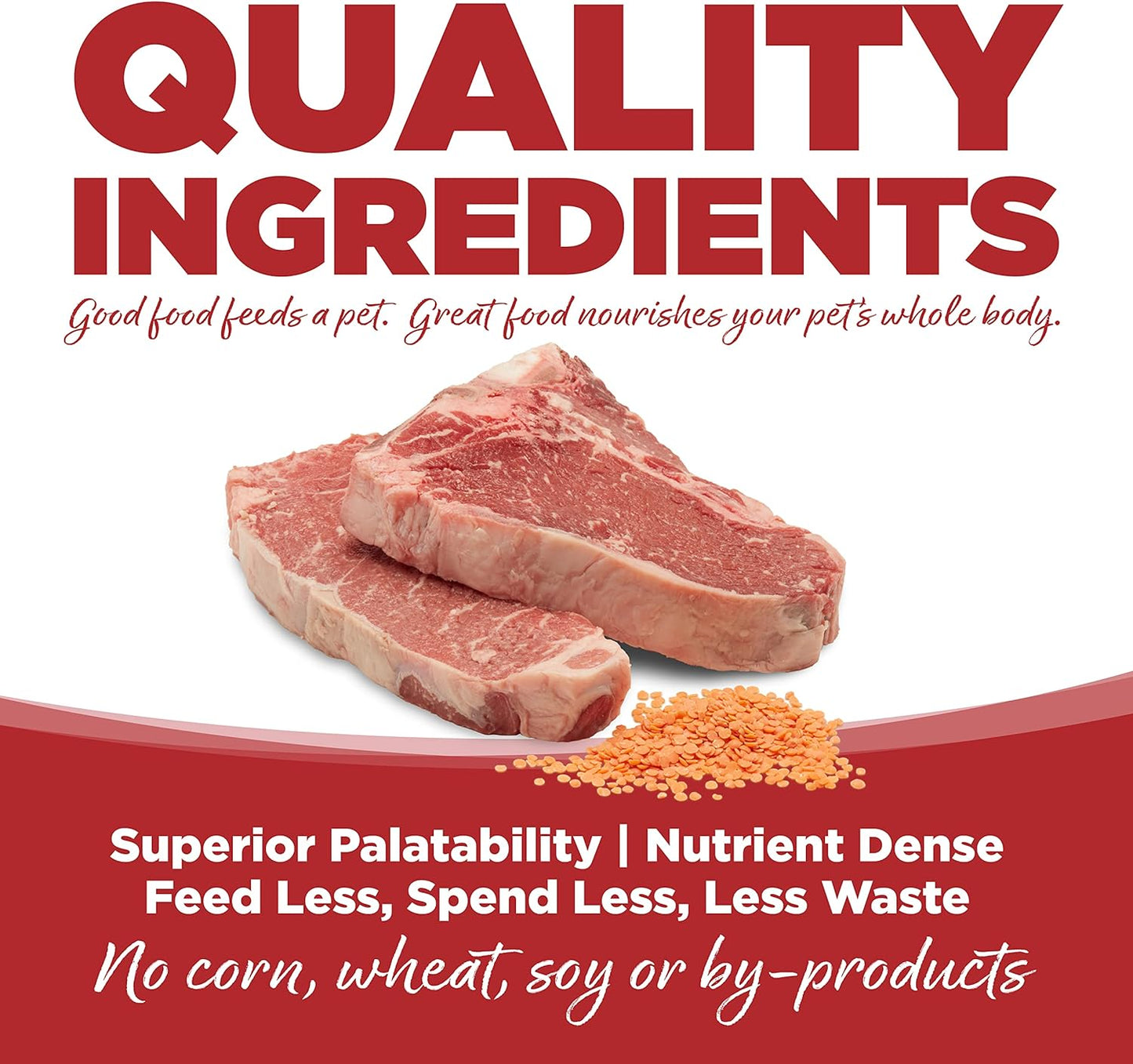 Nutri Source Pure Vita Grain Free Beef & Red Lentils, 15-Pound