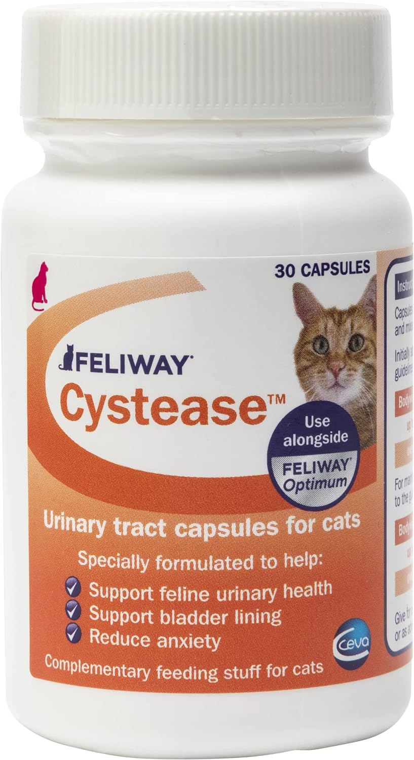 FELIWAY Cystease Advanced Urinary Tract Support for Cats (Pot Size: 30 Tablets)