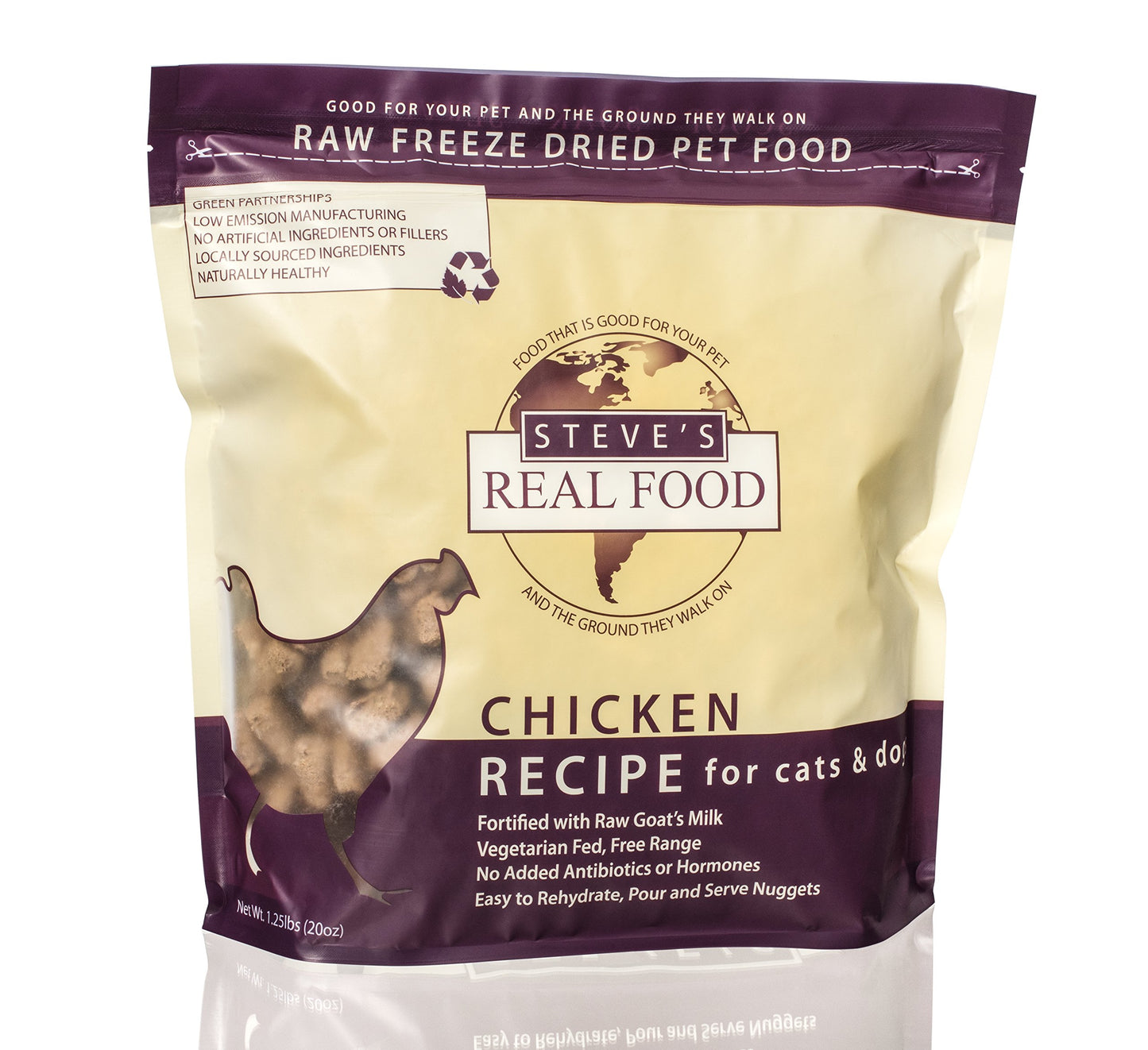 Steve's Real Food Freeze-Dried Raw Nuggets 1.25# (Beef)