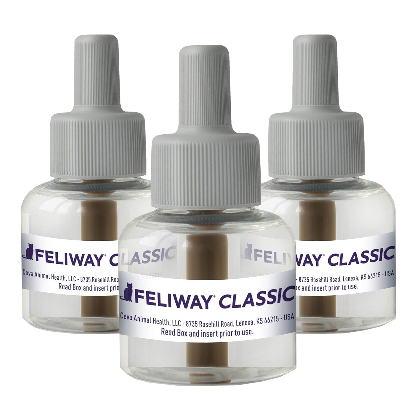 Feliway Classic Calming Diffuser Refill (3 Pack, 48 ml) | Reduce Problem, Scratching, Spraying, and Fighting | Constant Calm & Comfort At Home