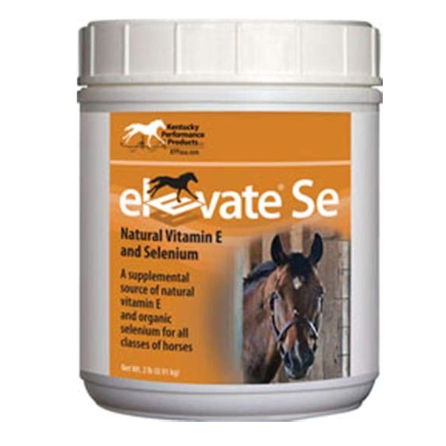 Kentucky Performance Prod Elevate Se Natural Vitamin E and Selenium Powder for Horses, 2 Pound Container