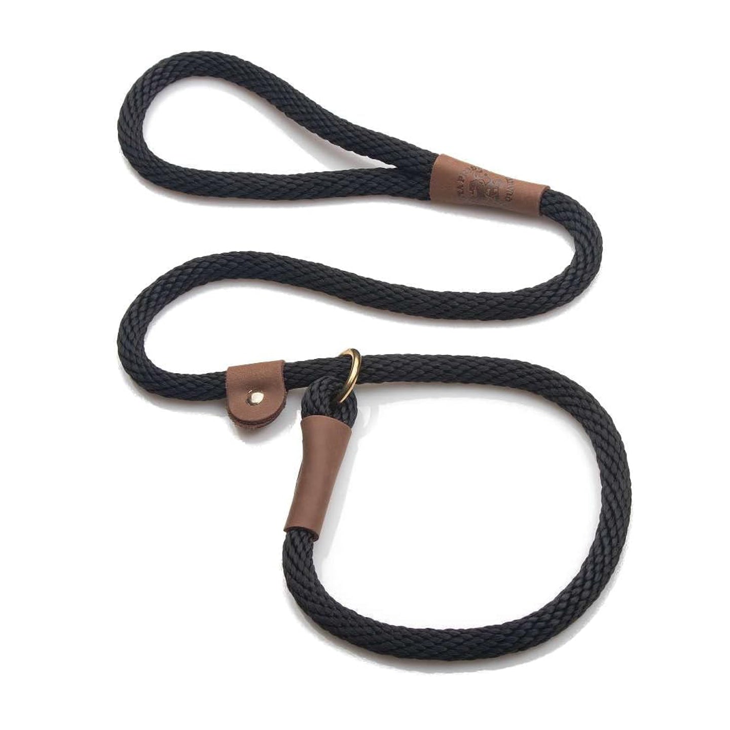 Mendota Products Pet Slip Lead, 1/2" X 6', Black, Dogs, Model:02803